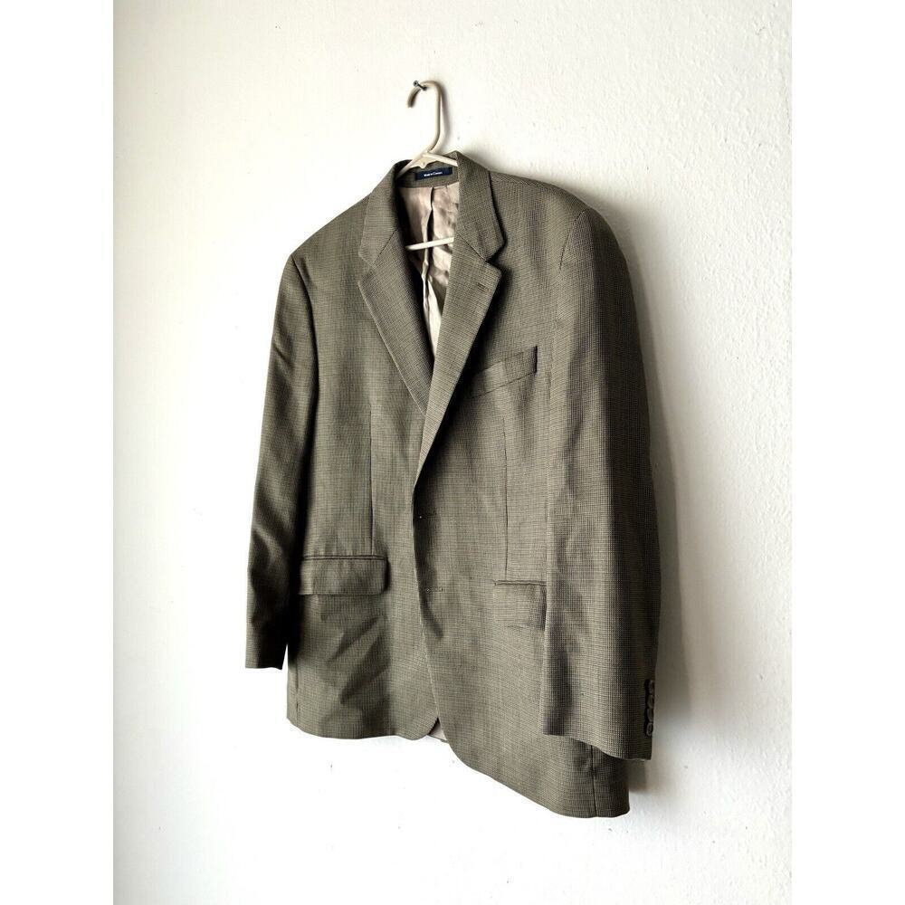 CHAPS by RALPH LAUREN Mens Brown Wool Sport Coat Blazer Jacket SIZE 44R EUC‎